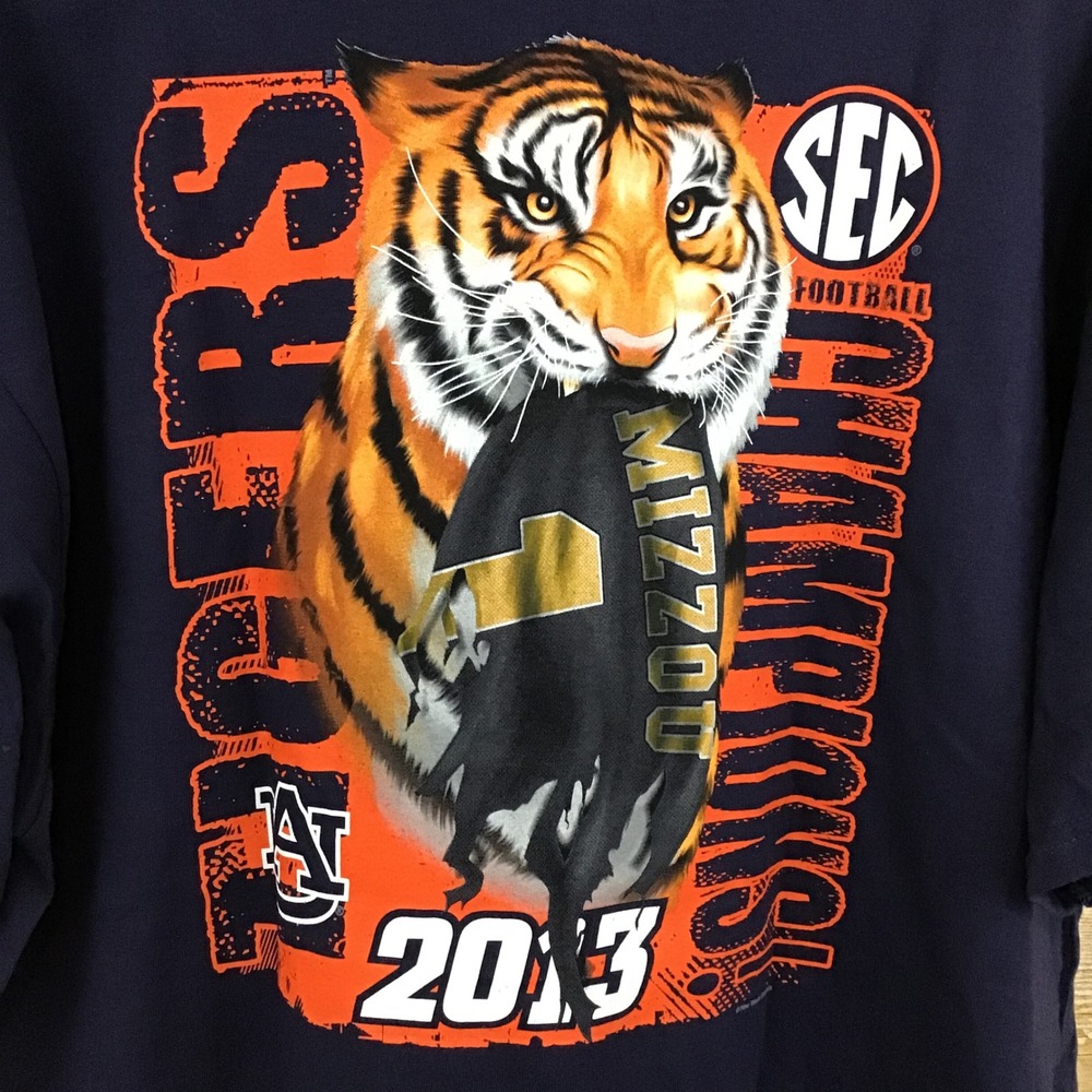 Auburn‎ Tigers SEC Football Championship 2013 Mens 2XL T Shirt NWT